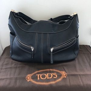 Authentic Tod’s Black Leather Purse